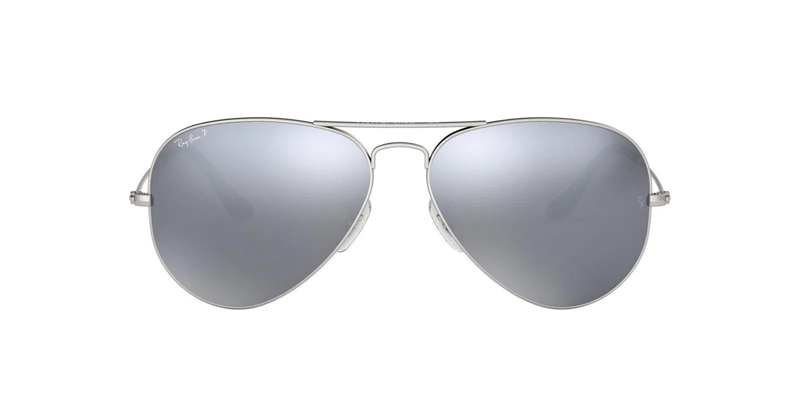 Ray Ban RB 3025 Aviator Large Metal Sunglasses - Medium - 58mm - Silver - view 20